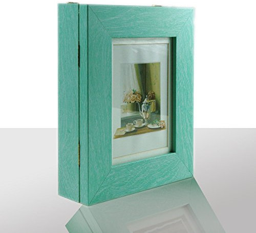Neumann Bilderrahmen Schlüsselkasten grün, Kaffeeservice, HxBxT 27x22x6 cm
