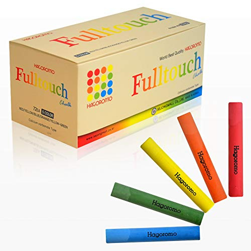 Hagoromo Gesso Fulltouch, confezione da 3 colori, 72 pezzi, rosso, giallo, blu, arancione, giallo verde