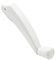 PRIME-LINE TH 22253 Folding Crank Handle for 11/32 in. Spindle Casement and Awning Window Operator – Low-Profile Design for Unobstructed Use of Blinds– Diecast Zinc, White Finish (Single Pack)