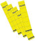 Original Falken 10er Pack Ordner-Rückenschild. Made in Germany. Etiketten 36 x 190 mm selbstklebend für 5 cm schmale Ordner gelb