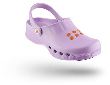 WOCK Nube Senza Soletta, Zoccolo Sanitario da Lavoro per Donna e Uomo Antistatico, Lavabile e Traspirante - Fornisce un'ottima Presa