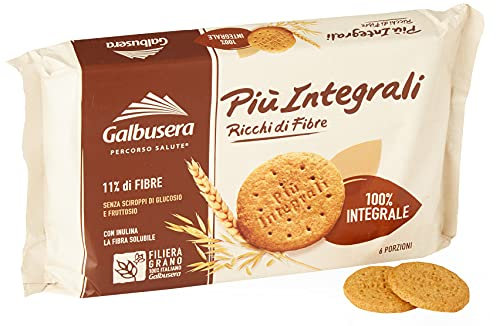 Galbusera Piu'Integrali Frollino con Zucchero di Canna Integrale, 330g
