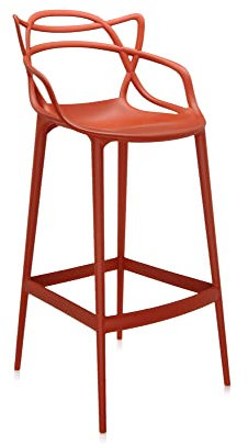 Kartell Masters Stool Hocker, Orange Rost, H.75