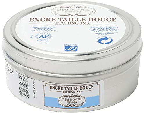 Charbonnel Lefranc and Bourgeois etching ink, ocean blue, 200ml Topf - Kupferdruckfarbe