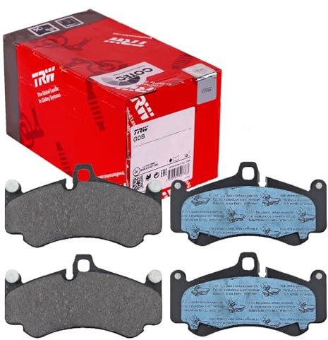 TRW GDB1779 Brake Pad Set of 4 Compatible for Porsche 911 (997) 2004-2013 Front Axle and Other Vehicles