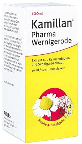 Kamillan Pharma Wernigerode 100 ml – Natürliche Pflanzenkraft aus Kamille und Schafgarbe für Haut, Schleimhäute und Magen-Darm-Beschwerden