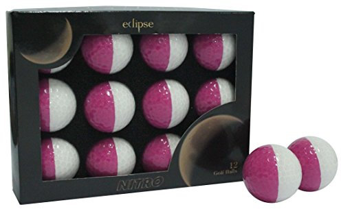 Nitro Eclipse Balles de Golf, Femme, Eclipse, Rose/Blanc/Fuchsia