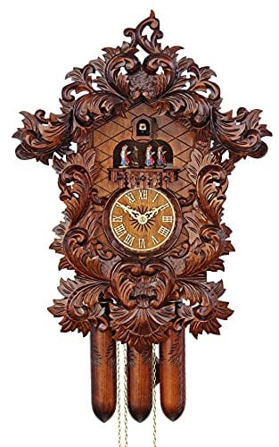 Kuckucksuhren 7 Tage mit Musik Die Barockuhr 55 cm