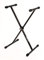QUIK LOK T/10 BK SUPPORTO TASTIERA A X Supporto per Tastiera a Livello Singolo, ad X Regolabile, Colore Nero