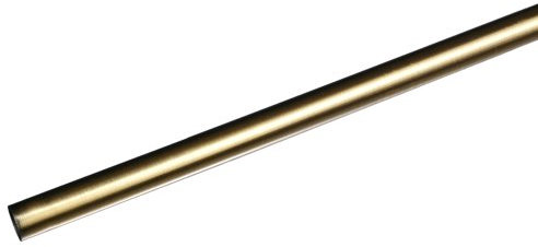 Liedeco Gardinenstangen-Rohr Landhaus, ø 16 mm messing antik L 200 cm