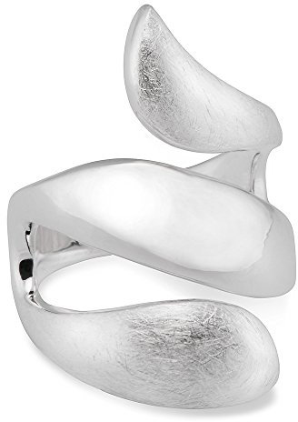Vinani Damen Ring 925 Silber - Schlange gedreht glänzend gebürstet - Sterling Silber 925 für Frauen - Gr. 60 RSG60