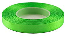 Creativery 32m Satinband 12mm (075 apfelgrün) // Schleifenband einseitiges Hochzeit Taufe Deko Band Dekoband Geschenkband 15mm 1,5cm 10mm 1cm
