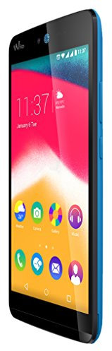 Wiko 9554 Rainbow Jam Smartphone (12,4 cm (5 Zoll) HD IPS-Display, 1,3 GHz Quad-Core Prozessor, 16GB interner Speicher, 1GB RAM, Android 5.1 Lollipop) blau