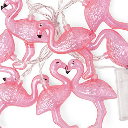 Out of the blue 57/8018, Lichterkette Flamingo, Plastik, Rosa, 13 x 12 x 13 cm