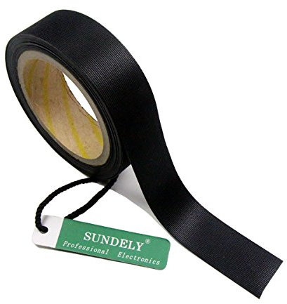 SUNDELY® Iron on Hot Melt Seam Sealing Repair Adhesive Fusible Tape Roll 3 Layer for Waterproof Fabrics Sportswear Ski Snow Gear Raincoat Outdoor Jacket Pants (1.1 X 16' / 28mm X 5m, Black)