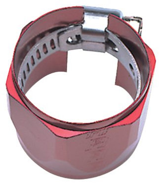 Russell 620270 Red Anodized Aluminum -8AN Tube Seal Fuel Hose End