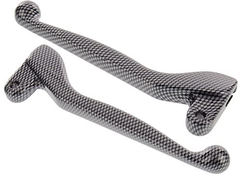 Handhebel SET , ALU-massiv, Bremshebel + Kupplungshebel (auch für Ausführung mit Bremslichtschalter), Farbe carbon, S51,S53, SR50