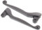 Handhebel SET , ALU-massiv, Bremshebel + Kupplungshebel (auch für Ausführung mit Bremslichtschalter), Farbe carbon, S51,S53, SR50