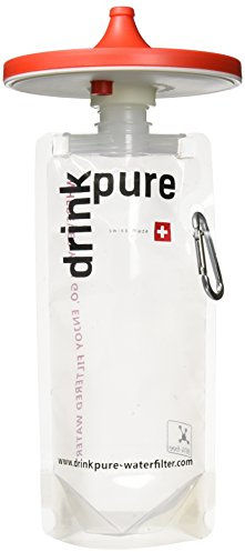 DrinkPure Wasserfilter , Rot, 12 cm