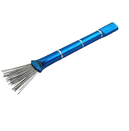 CHILLHOUSE Strainer Brush with Wire Bristles, 1.5 cm Head Length, 8.5 cm Total Length, Ideal for Cleaning Sieves and Chimney Attachments