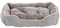 Dehner Lieblinge Hundebett und Katzenbett Sammy, ca. 75 x 58 x 19 cm, Polyester, grau