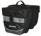 Haberland Unisex – Erwachsene Fahrradtasche Doppeltasche Einsteiger-Serie, Schwarz-Silber, 32 x 34 x 16 cm, 12.5 Liter