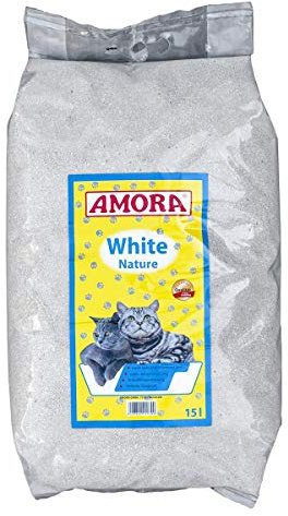 Amora Katzenstreu White Compact Nature 15l