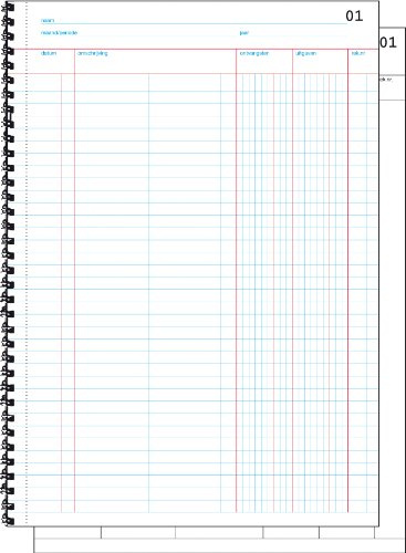 SIGEL Expres 30226 Kassenbuch holländisch A4 SD Papier | 30226, Selbstdurchschreibende Ausführung aus nachhaltigem Papier
