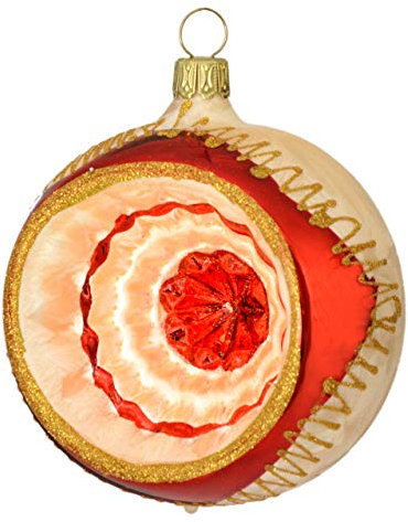 Jingle Bells Lauscha Christbaumkugel Tradition Reflexkugel 8cm 3Stck. per Box