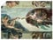 ARTLAND Wanddeko Poster & Kunstdrucke Wandposter Glaube Christentum Sixtinische Kapelle Finger Berührung Die Erschaffung des Adam 1510 Renaissance Michelangelo R2PK