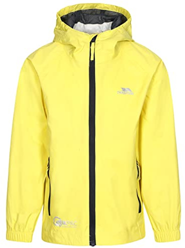 Trespass Kids Packaway Waterproof Jacket Qikpac Yellow 5/6