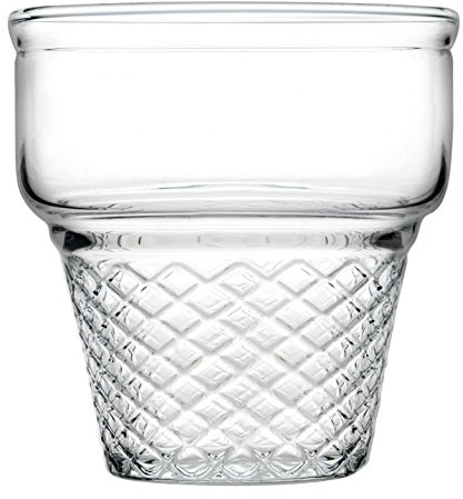 Pasabahce 410006 Cornet Dessertgläser 240 ml | 3er Set Eisbecher aus Glas | Transparent & robust | spülmaschinenfest | ideal für Eis, Desserts & Früchte