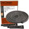 DeClean 4 m Dichtschnur Ø 10 mm Dichtung Glasfaserschnur Türdichtung Ofen inkl.Kleber, feuerfeste Kamindichtung, Dichtschnur für Kamin und Ofen, Fireplace Gasket