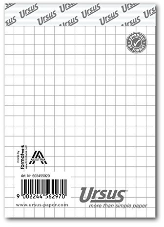 Ursus Basic 608455000 Notizblock A7 48 Blatt 60g/qm blanko