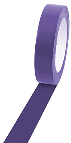 Champion Sports Ruban adhésif en vinyle pour marquage au sol, violet, 2,5 cm x 36 m, modèle : 1 x 36 FTPR