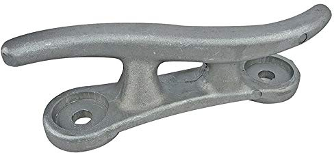 Seachoice Cast Aluminum “S” Dock Cleat, Corrosion Resistant Aluminum, 10 In.