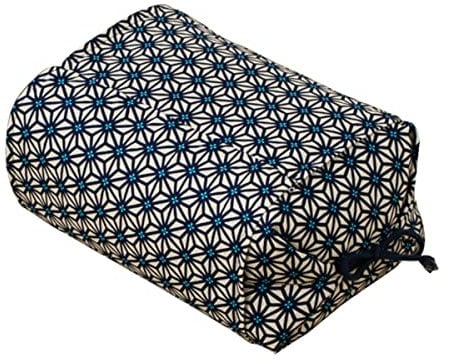 EMOOR Buckwheat Height Adjustable Pillow Size 25 x 18 x 8-18 cm Made in Japan (Blue) (japan import)