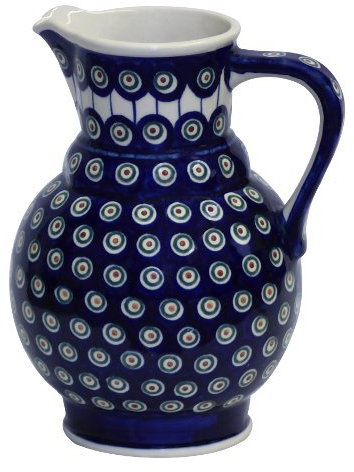Boleslawiec Pottery Milk and water jug, 1.75L, Original Bunzlauer Keramik, Decor 8
