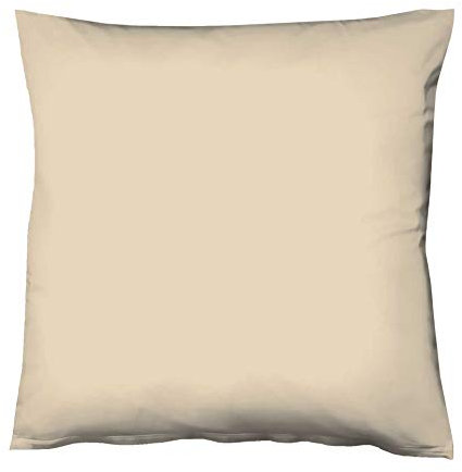 fleuresse 9200 Colours Interlock Jersey Kissenbezug aus 100% Baumwolle, Oekotex Standard 100, 35 x 40 cm, beige