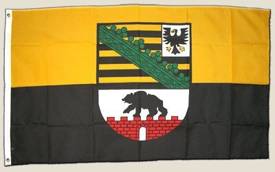 Flagge 90 x 150 : Sachsen-Anhalt