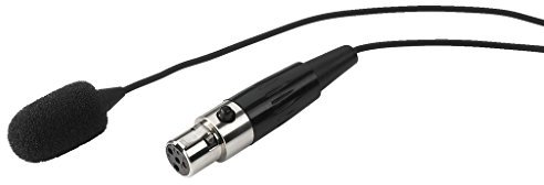 JTS CX-500 Miniatur Elektret-Instrumentenmikrofon, Mikro für Streich- und Akustik-Instrumente, Instrumenten-Verstärker mit unterschiedlichen Befestigungen und Aufbewahrungs-Box, in Schwarz