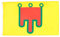 AZ FLAG Drapeau Auvergne 150x90cm - Drapeau auvergnat - Comté d'Auvergne 90 x 150 cm - Drapeaux