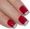 Bling Art False Nails French Manicure Red 4 Danger Full Cover Medium Tips UK