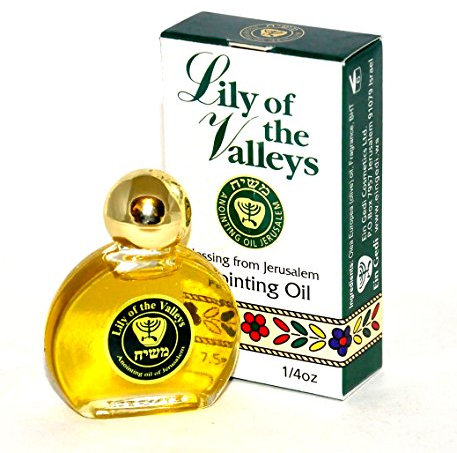 10 x Aceite de Unción Lily of The Valleys 0.25 fl oz – 1/4 oz de The Holyland Jerusalem (10 botellas)