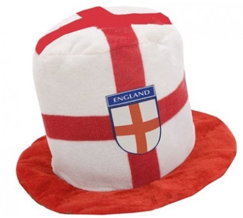 ENGLAND TOP HAT CARNIVAL ST GEORGES DAY FOOTBALL RUGBY FANCY DRESS GIFT SOCCER
