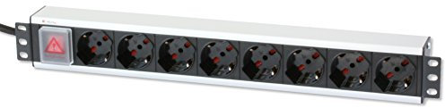 Multipresa per rack 19'' 8 posti con interruttore