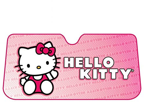 Plasticolor Hello Kitty Sanrio 003681R01 Pare-Soleil pour Pare-Brise Avant de Voiture Camion SUV 68,6 x 147,3 cm