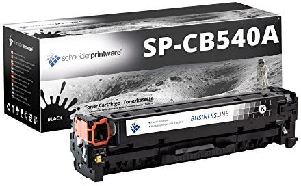Schneider Printware Business Toner | 40% höhere Druckleistung | als Ersatz für CB540A 125A Schwarz für HP Color Laserjet CM1312nfi MFP CP1210 CP1215 CP1217 CP1510 CP1514n CP1515n CP1518ni