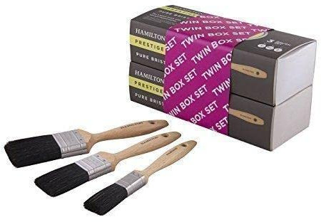 Hamilton Prestige 6 Piece Pure Bristle Paint Brush Twin Box Set