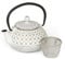 Victor CWE020 Cast Iron Teapot, Ivory and Gold,15x13x14 cm